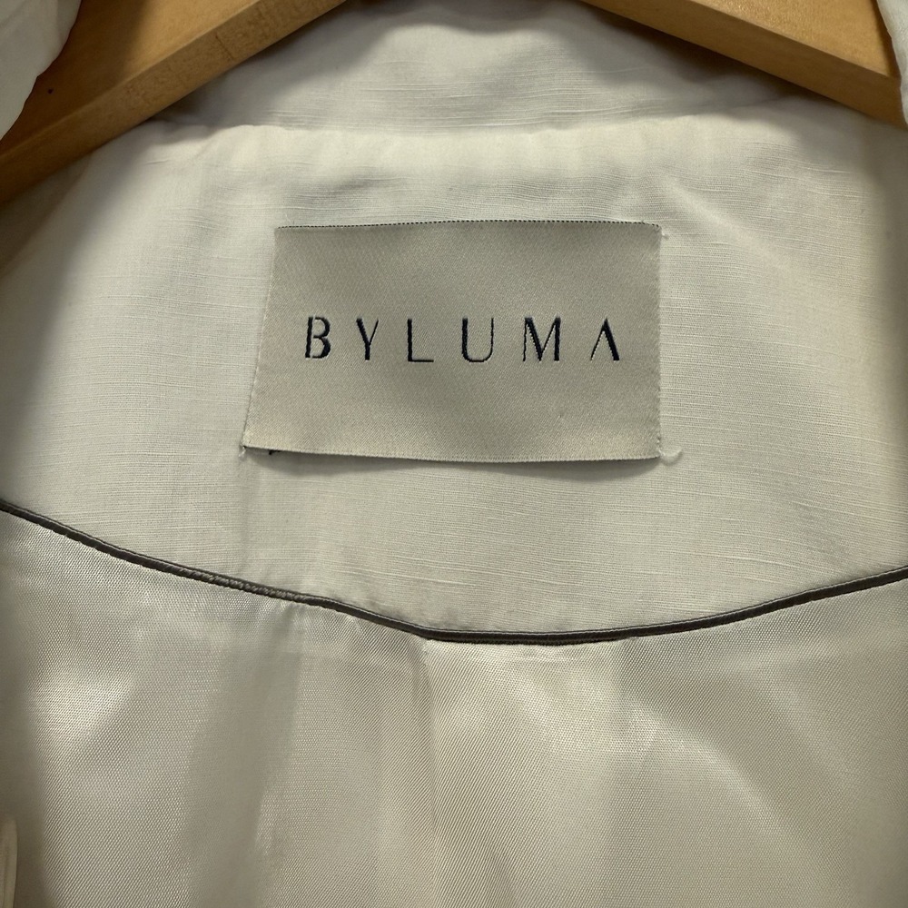 BYLUMA double-breasted short trench jacket Spain Luxury Double Breasted 42 XL - Picture 4 of 5
